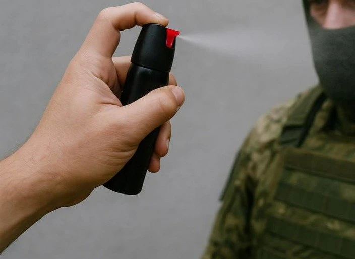 У Полтаві чоловік застосував газовий балон проти військового та поліцейського