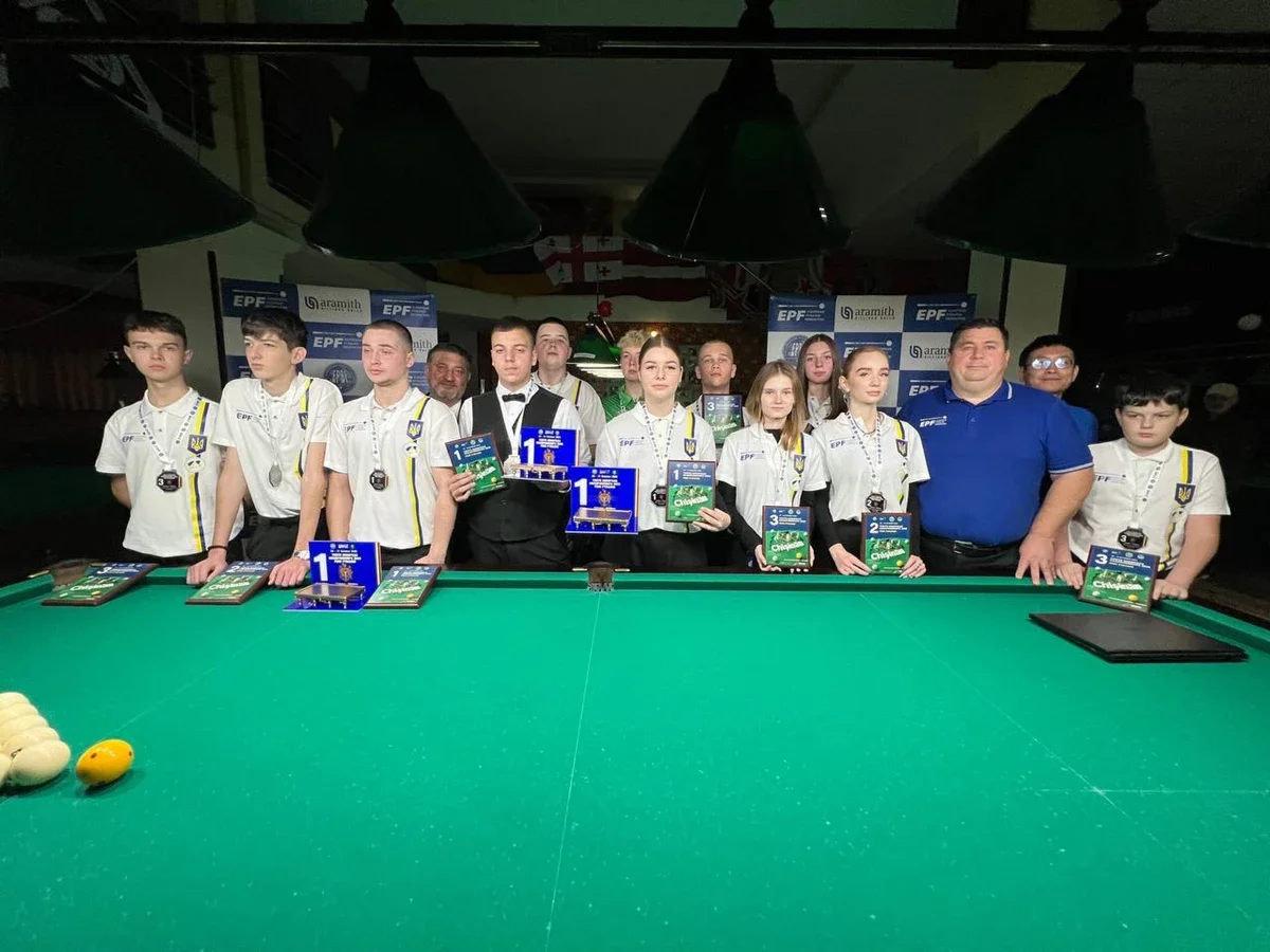 Арсеній Вовк із Полтавщини виборов бронзу на Чемпіонаті Європи з більярду