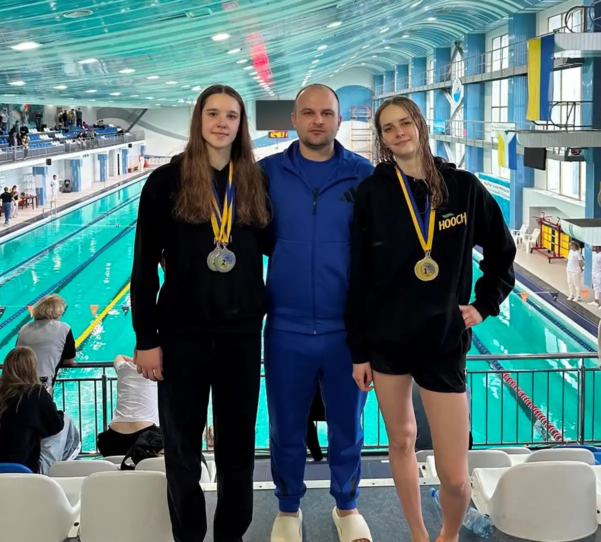 Юні спортсменки з Полтави вибороли вісім медалей на юнацькому чемпіонаті України з плавання