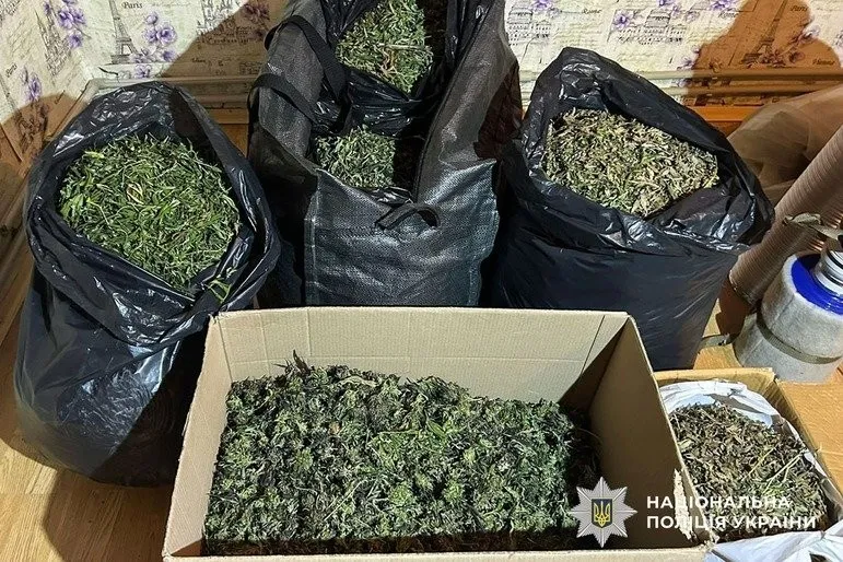 Поліція Полтавщини викрила групу наркоділків, у яких вилучили 30 кг канабісу та понад мільйон гривень