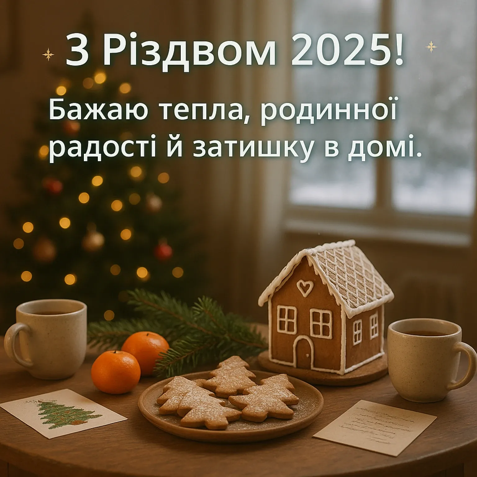 Привітання з різдвом 2025