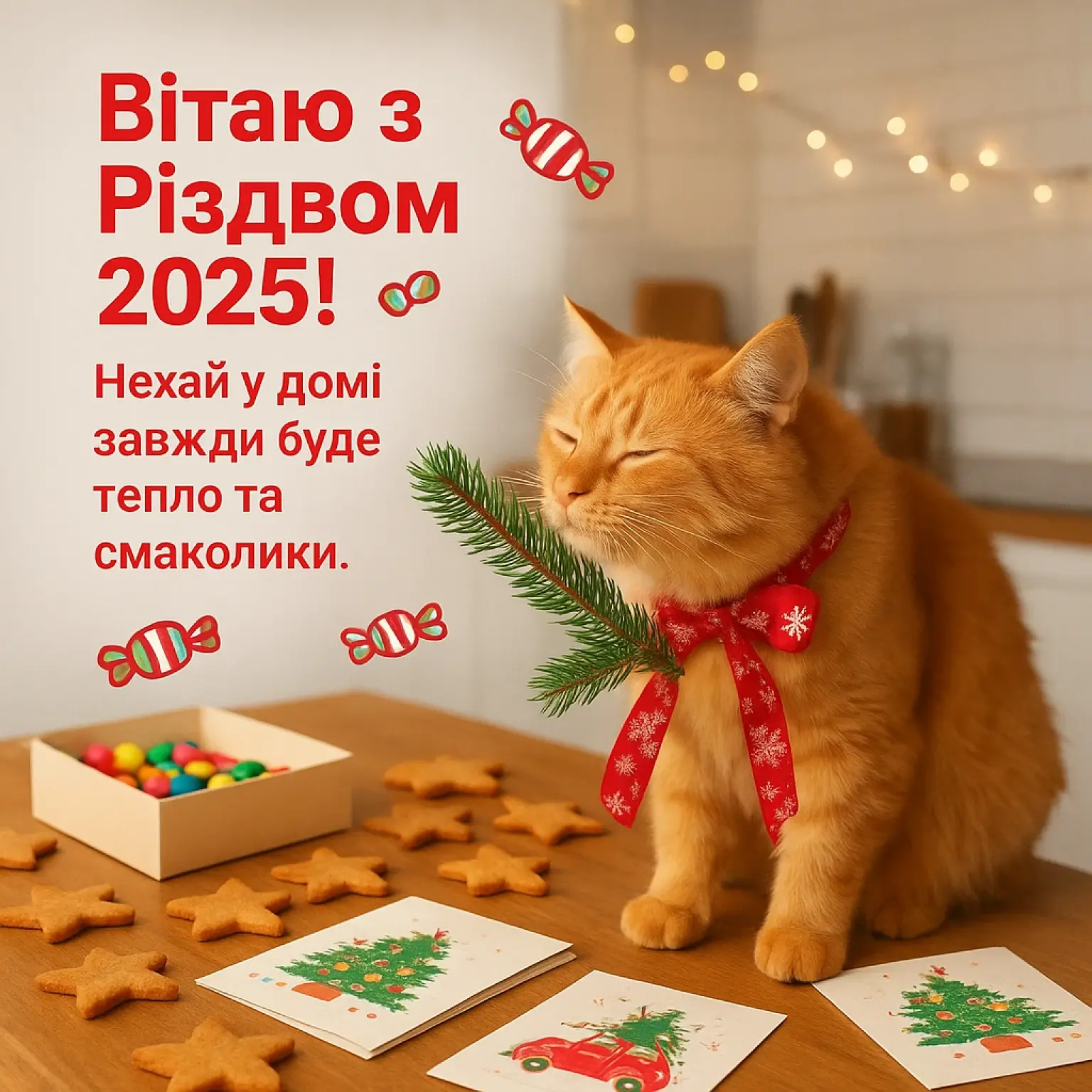 Привітання з різдвом 2025