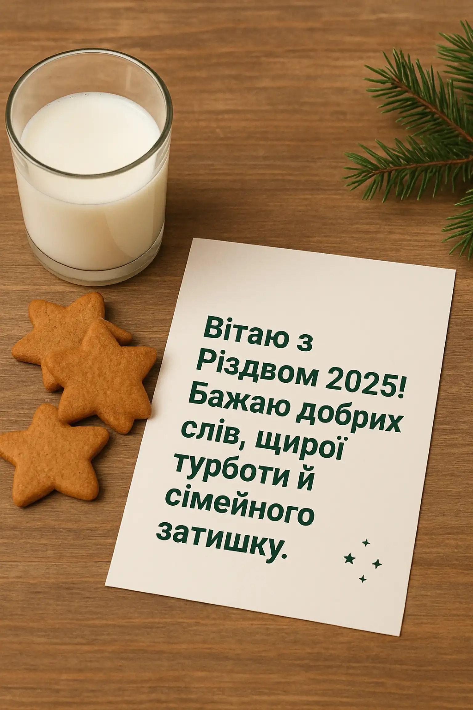 Привітання з різдвом 2025