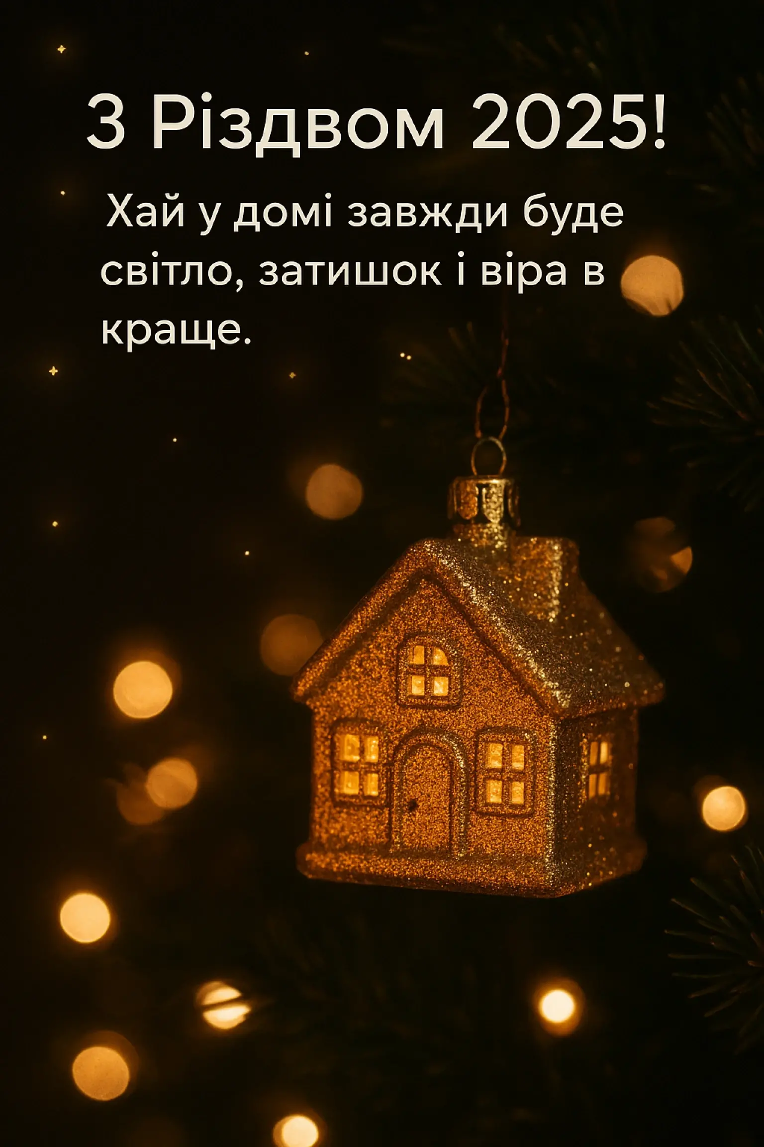 Привітання з різдвом 2025