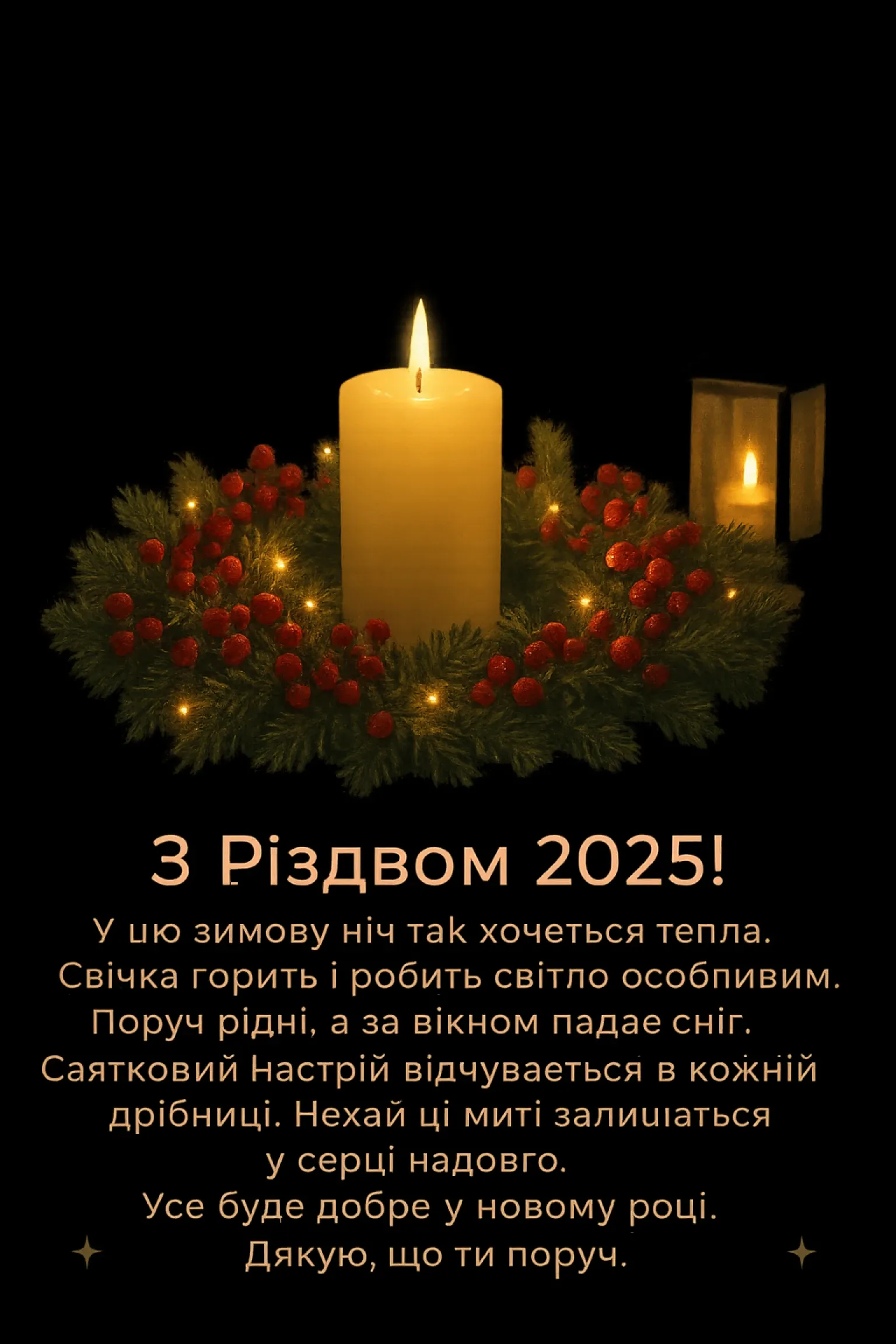 Привітання з різдвом 2025