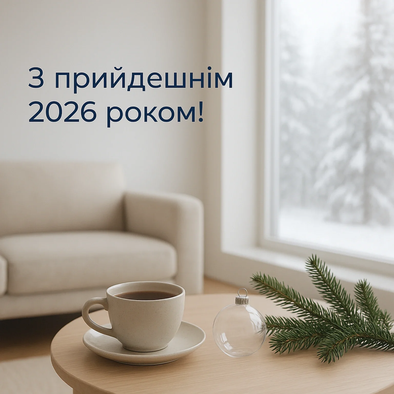 Привітання з прийдешнім новим роком 2026
