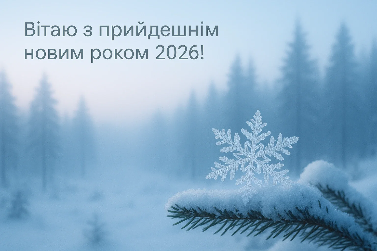 Привітання з прийдешнім новим роком 2026