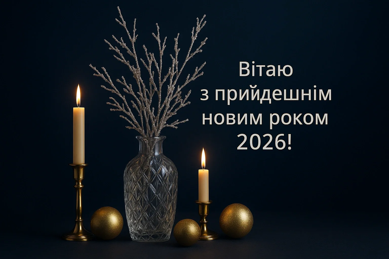 Привітання з прийдешнім новим роком 2026