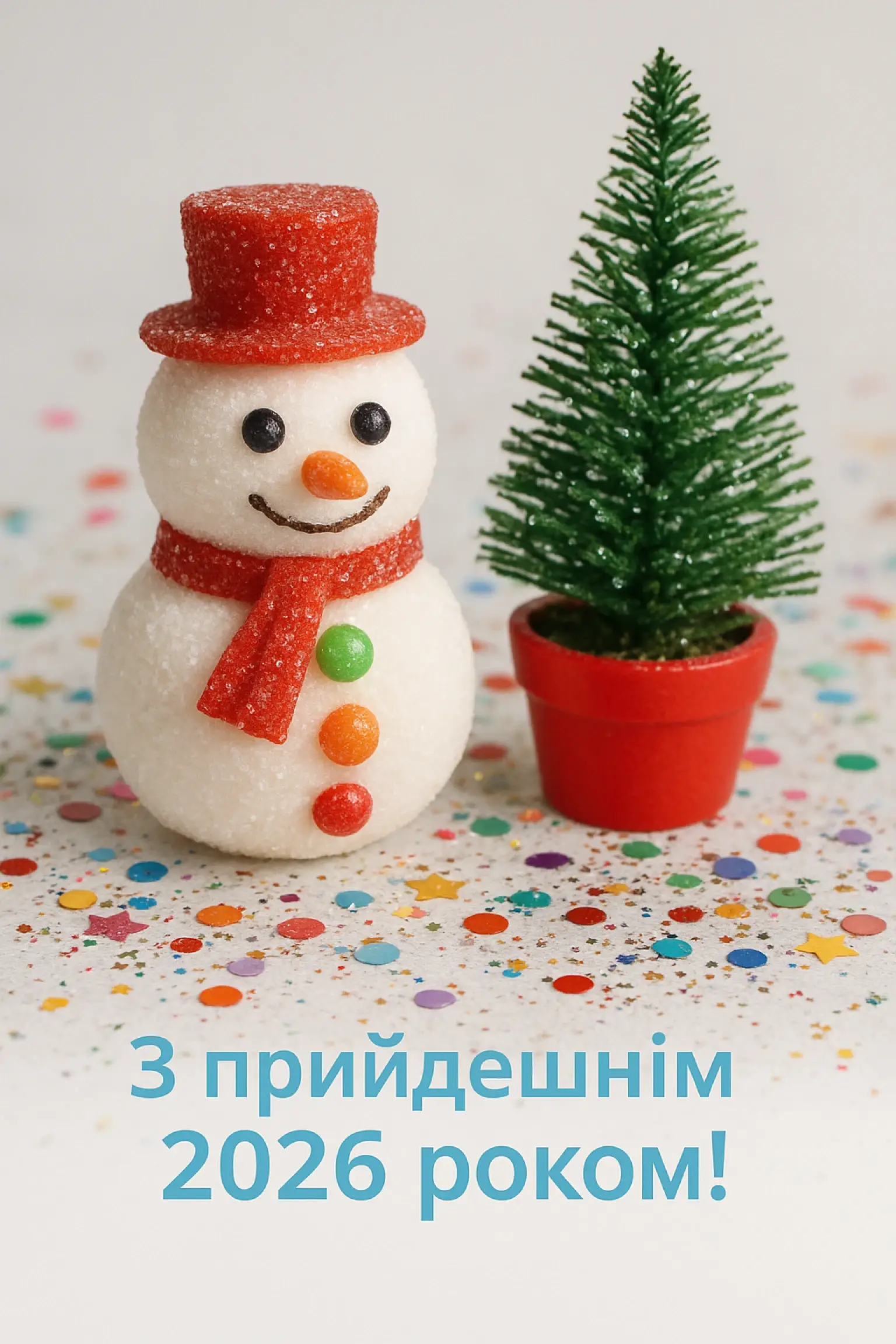 Привітання з прийдешнім новим роком 2026