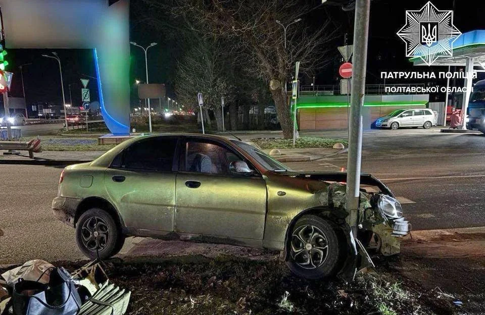 Двічі за вечір: у Полтаві водійка одного авто спричинила дві ДТП
