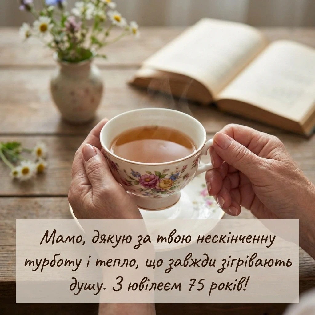 з ювілеєм 75 років мамі
