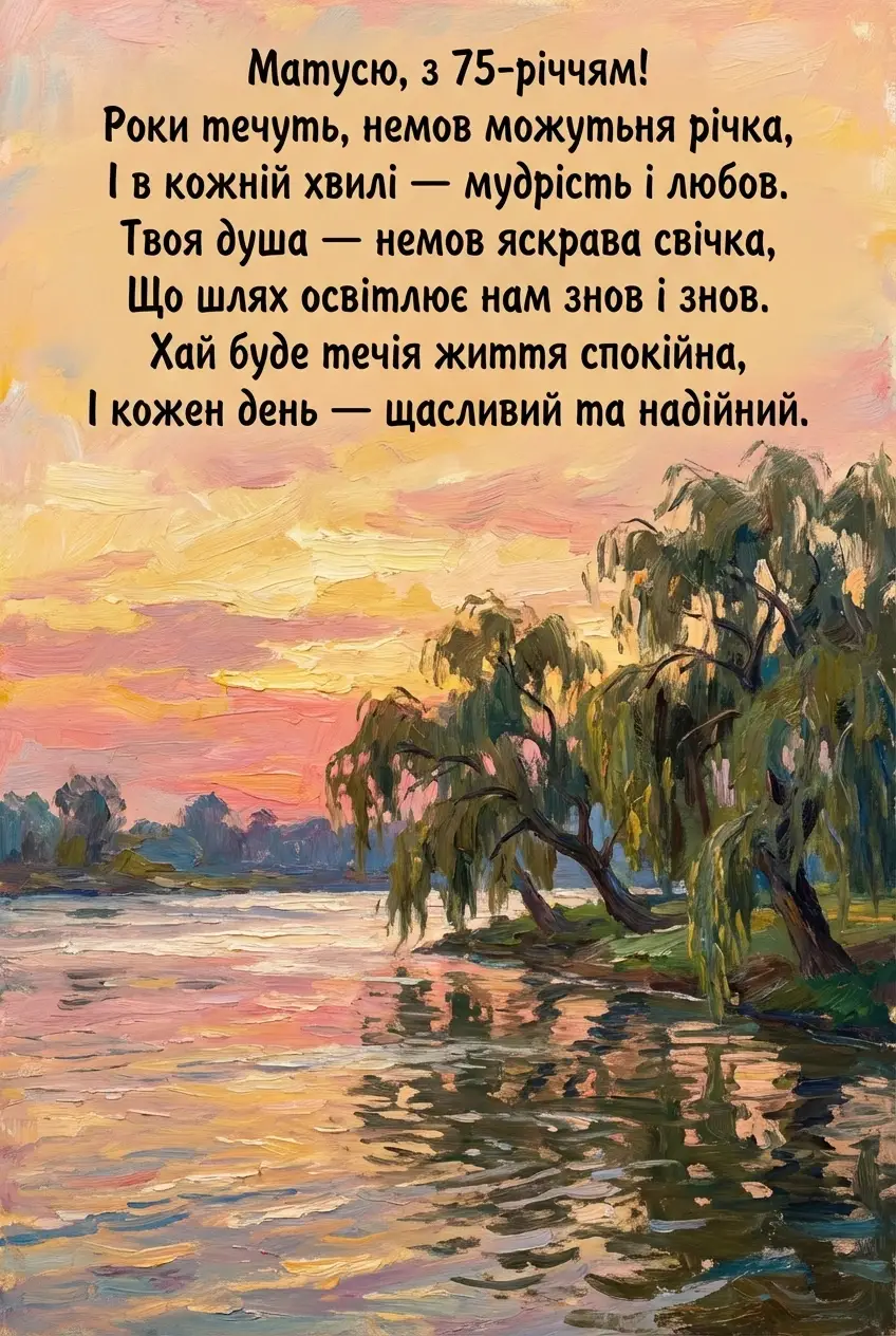 з ювілеєм 75 років мамі
