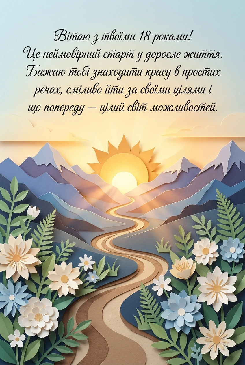 з днем народження 18 років дівчині