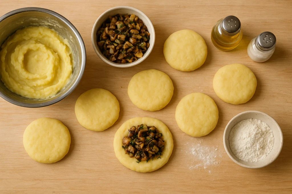 картопляники з грибами