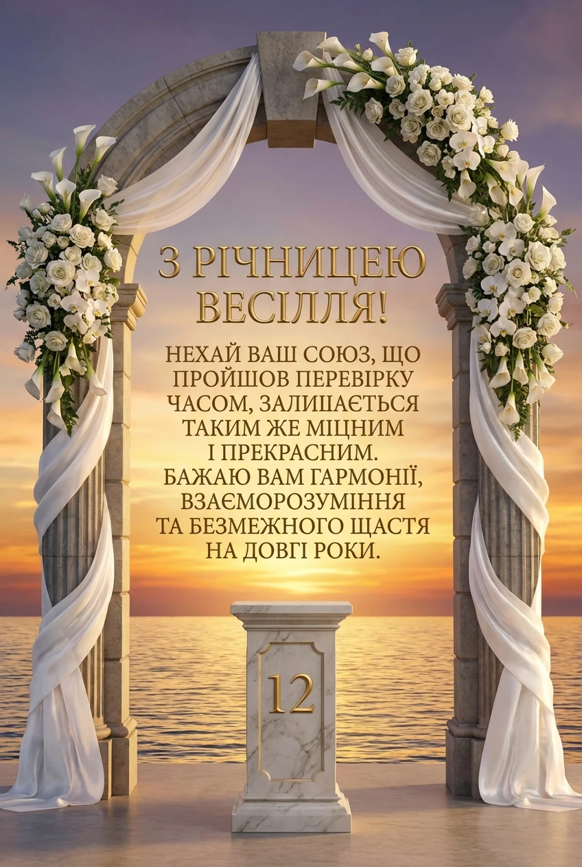 12 років весілля