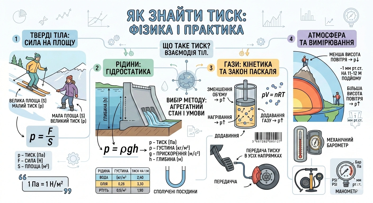 Як знайти тиск