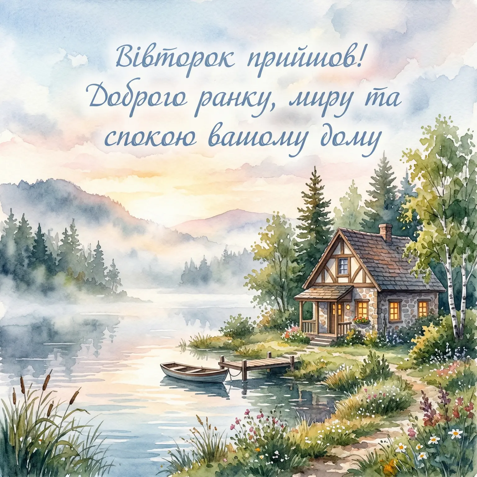 Доброго ранку вівторка: гарні картинки та душевні побажання для чудового дня