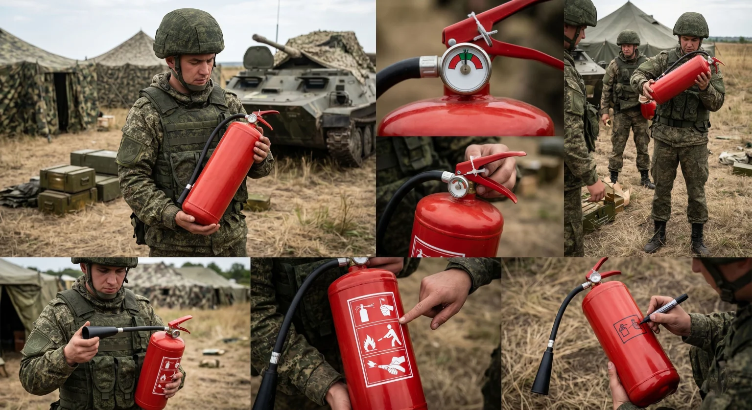 Військове спорядження та пожежна безпека: де купити вогнегасник для польових умов