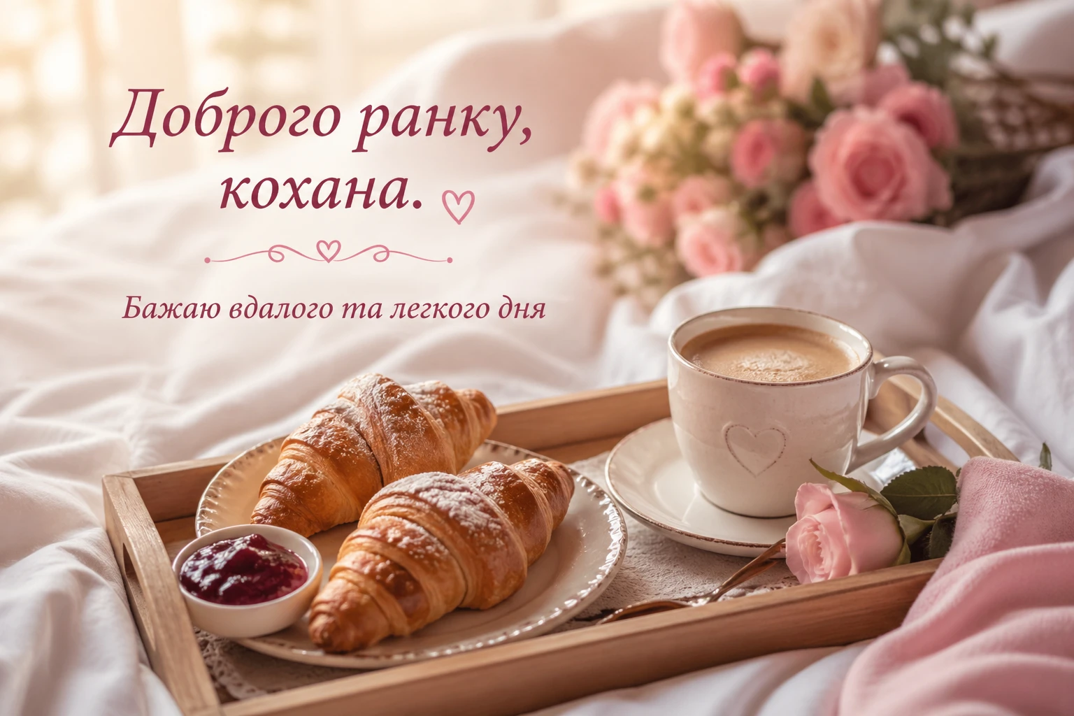Доброго ранку, кохана: найкрасивіші листівки та ніжні побажання для гарного настрою