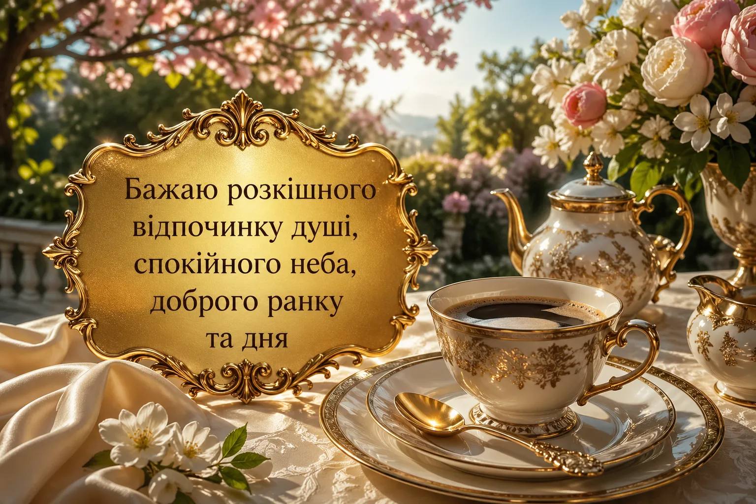 Доброго ранку та дня: найкращі побажання у картинках для гарного настрою