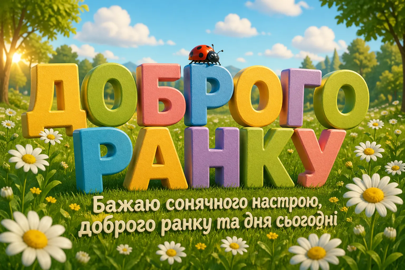 Доброго ранку та дня: найкращі побажання у картинках для гарного настрою