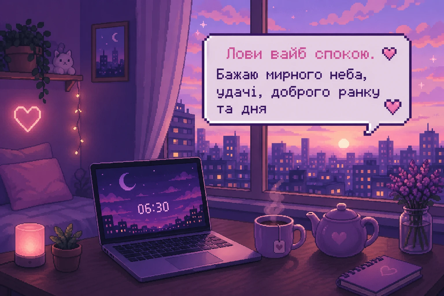 Доброго ранку та дня: найкращі побажання у картинках для гарного настрою