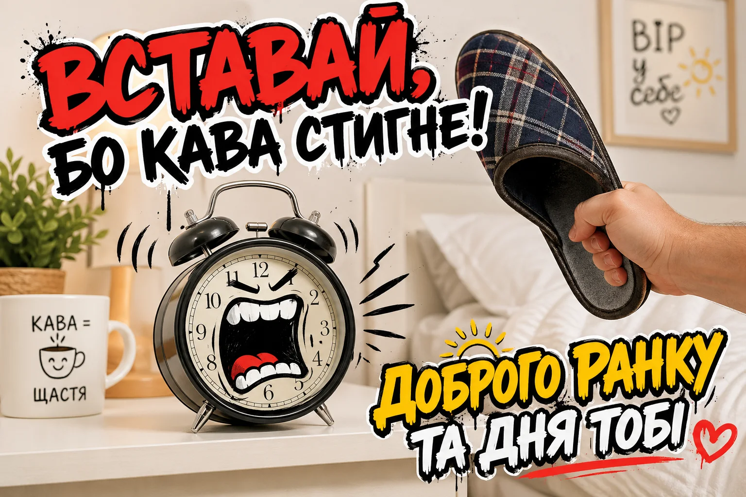 Доброго ранку та дня: найкращі побажання у картинках для гарного настрою
