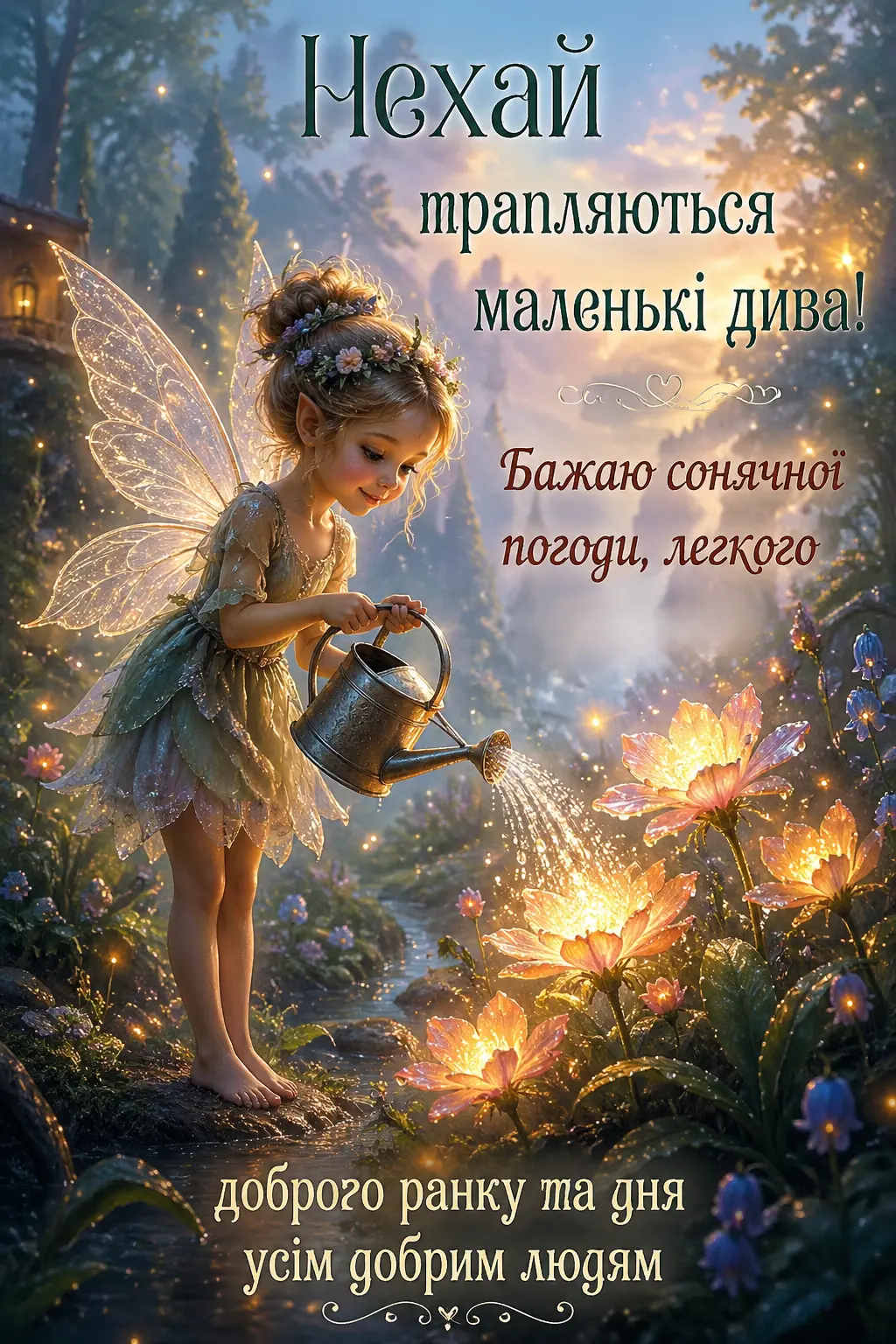 Доброго ранку та дня: найкращі побажання у картинках для гарного настрою