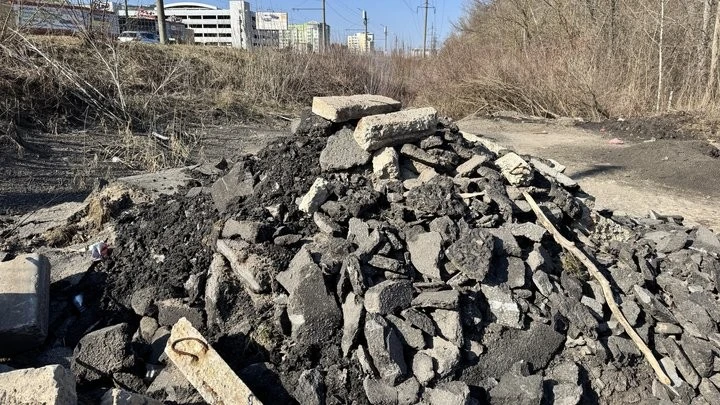 Сміття повертається: у Прирічковому парку Полтави знову з’явилось звалище після прибирання