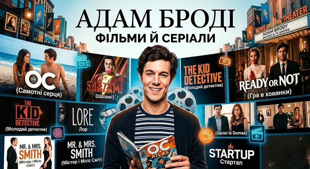 Від «Чужих сердець» до нових проєктів: Адам Броді, його фільми й серіали