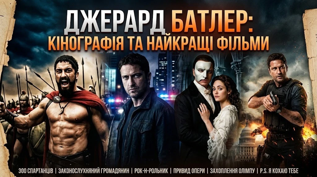 Топ 10 фільмів Джерарда Батлера з рейтингом IMDb