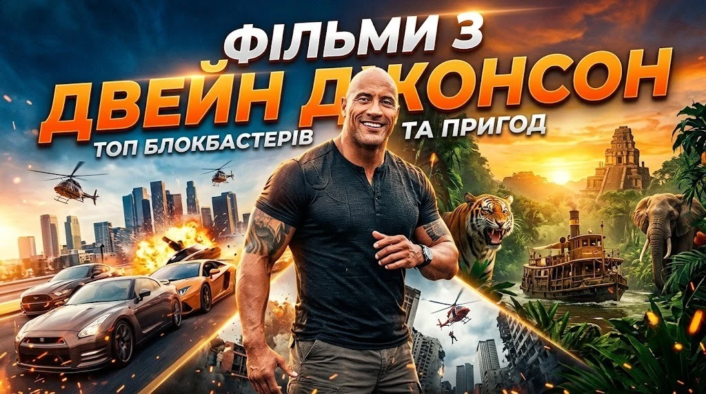 Топ фільмів з Двейн Джонсон усіх жанрів