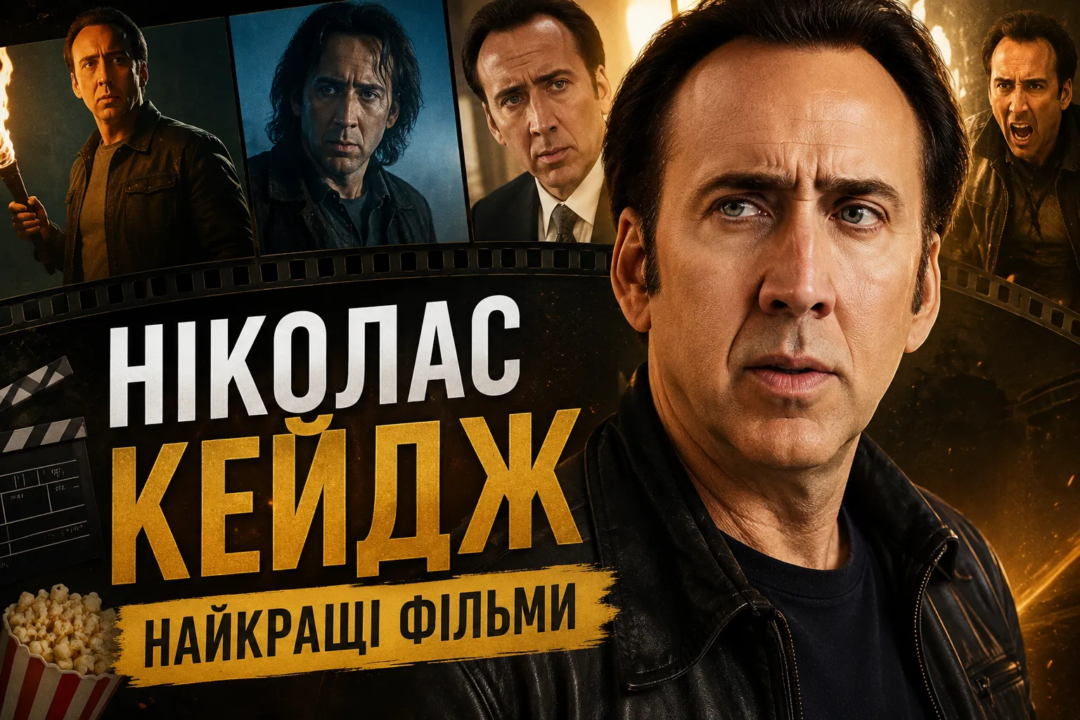 Відібрані фільми Ніколаса Кейджа різних жанрів і десятиліть