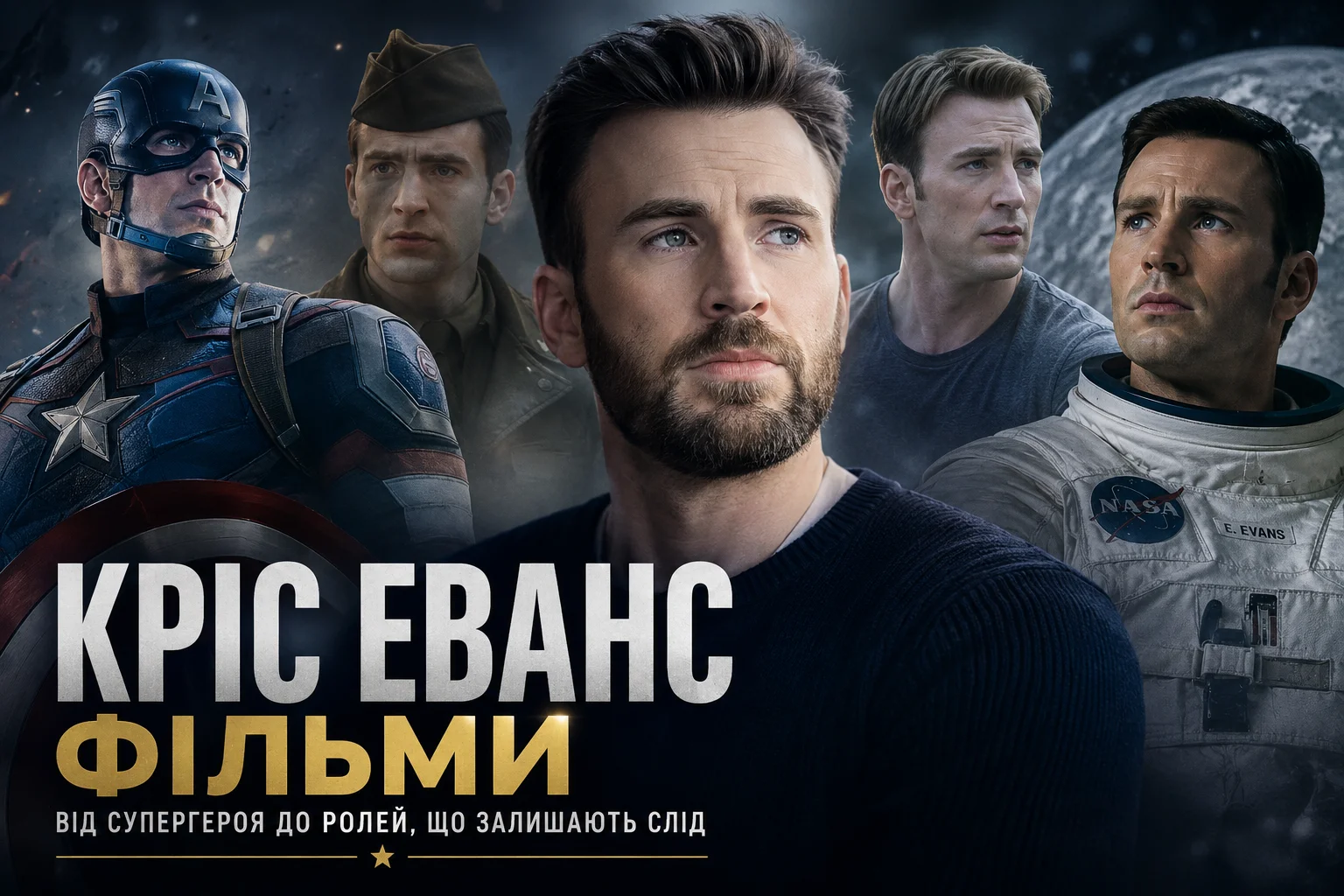 Повний список фільмів Кріса Еванса для перегляду